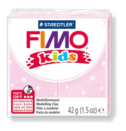 Полимерна глина Staedtler Fimo Kids,42g, перлено розов 206