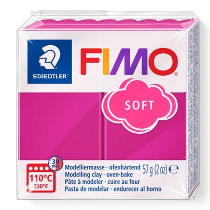 Полимерна глина Staedtler Fimo Soft, 57 g, малина 22