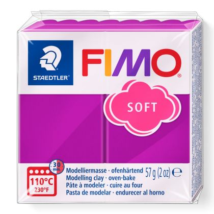 Полимерна глина Staedtler Fimo Soft, 57 g, пурпурен 61