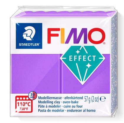 Полимерна глина Staedtler Fimo Effect, 57g,прозрачно лилав 604