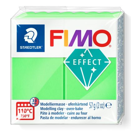 Полимерна глина Staedtler Fimo Effect,57g, неон зелен 501