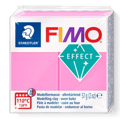 Полимерна глина Staedtler Fimo Effect,57g, неон розов 201