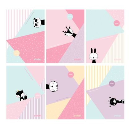 Тетрадка Street, А4, квадратчета, 54листа, Sweet