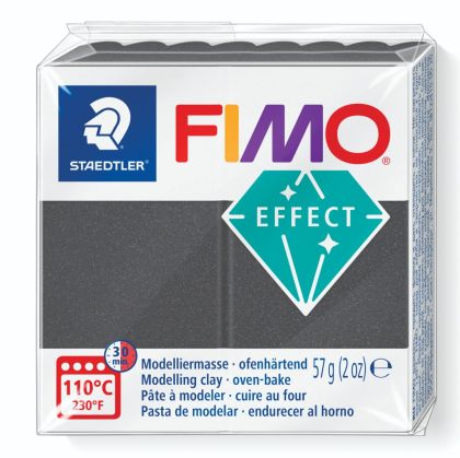 Полимерна глина Staedtler Fimo Effect,57g, металическо сив 91