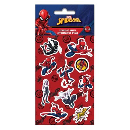 Стикери Diakakis Spiderman, 8x12см, 5листа