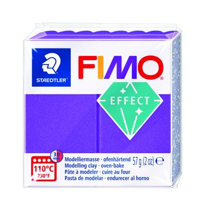 Полимерна глина Staedtler Fimo Effect,57g, металическо лилаво 61