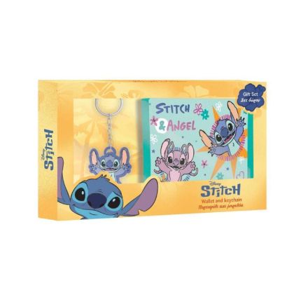 Комплект портфейл с ключодържател Lilo&Stitch