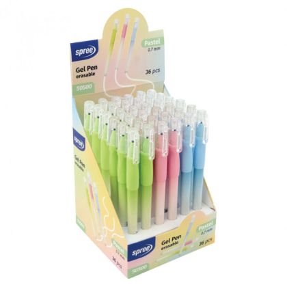 Химикалка Spree Pastel с грип, гел, изтриваема