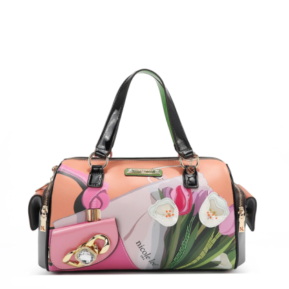 Чанта Nicole Lee, 31x22.5x13.5 cm, Violet Blossom