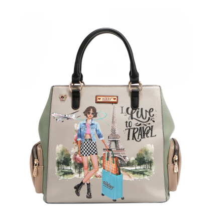 Чанта Nikky 30.5x28x14cm, Live to travel