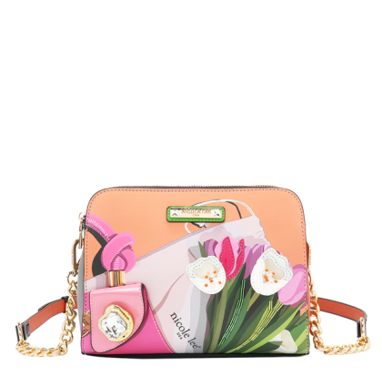 Чанта Nicole Lee, 24.5x19x8.5 cm, Violet Blossom