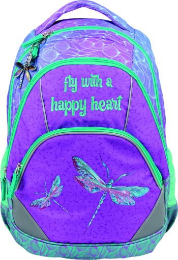 Ергономична раница Street Soft Dragonflies, 31x41x17.5 cm