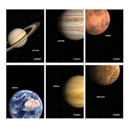 Тетрадка Street, А4, бели листа, 54листа, PLANET