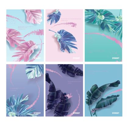 Тетрадка Street, А4, бели листа, 54л, Botanic