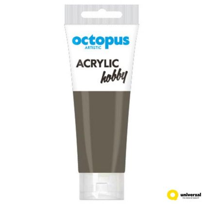 Акрилна боя Octopus Hobby, в тубичка 75ml, кафява