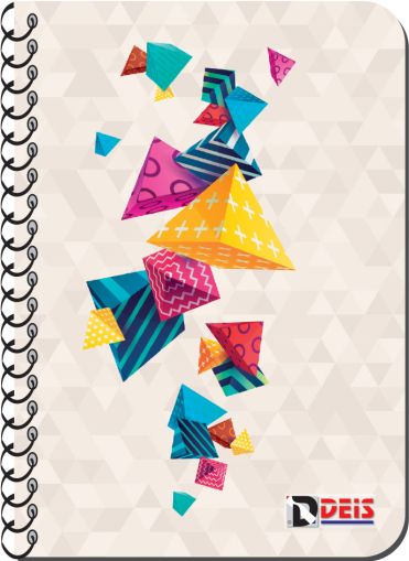 Тефтер Deis В7, 50 листа, спирала, СТИЛ 2025