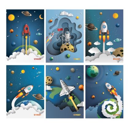 Тетрадка Street, А4, ШР, 54л, Stars