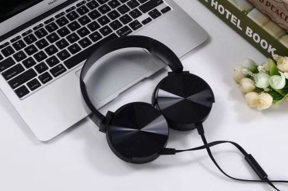 Слушалки с микрофон Platinet, черни