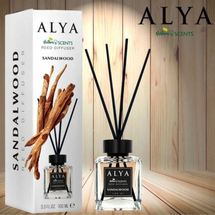 Ароматизатор с пръчици Alya- сандалово дърво,100