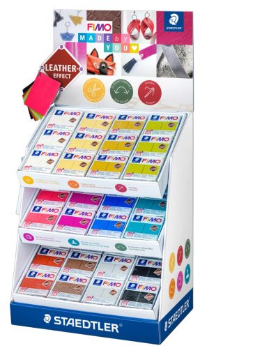Дисплей глина Staedtler Fimo Leather, 72бр x 57g