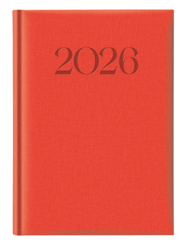 Календар-бележник Castelli Biella 894 A5,2026, оранжев