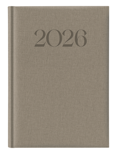 Календар-бележник Castelli Biella 894 A5, 2026, сив