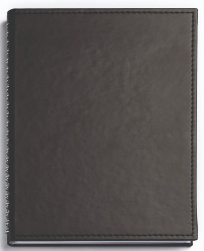 Бележник с полускрита спирала Аляска, А5, черен