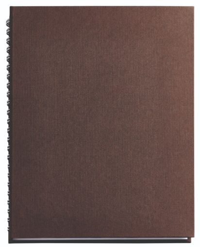 Бележник с полускрита спирала Бътерфлай, А5, кафяв