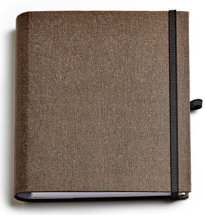 Бележник със скрита спирала Тера, А5, ткафяв