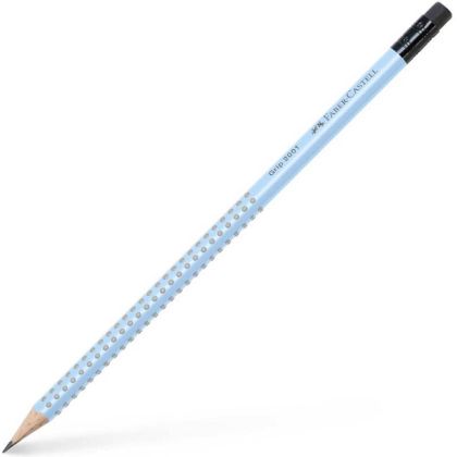 Молив Faber Castell B Grip 2001, с гума, Син