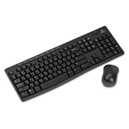 Клавиатура и мишка Logitech MK270, Черен