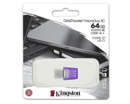 Преносима памет KINGSTON 64GB DT DUO USB C+A