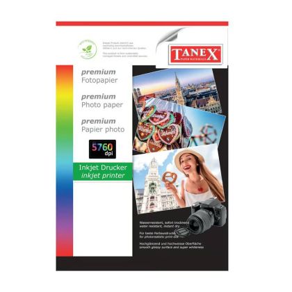 Фотохартия A4 Tanex 180g, 100л, гланц