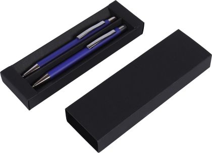 Комплект Oslo, химикалка и автоматичен молив, СИН