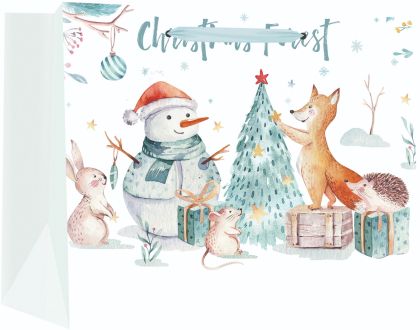 Подаръчни торбичка XMAS Jumbo Deluxe, 33x20x46 cm, 77564