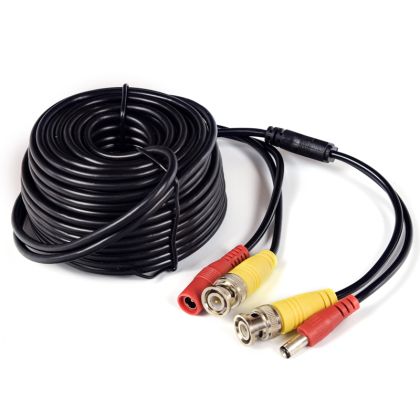 Готов коаксиален кабел с BNC и Захранващи конектори 15м.