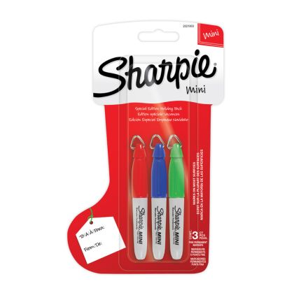 Комплект перманентни маркери Sharpie Mini, 3 цвята