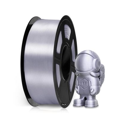 Филамент за 3D принтер Silk, PLA+, 1.75 mm, 1 kg, сив