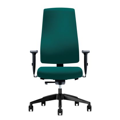 Ергономичен стол Interstuhl Goal 24/7, текстил, Synchronous механизъм, полиамидна основа, до 150 kg, син океан