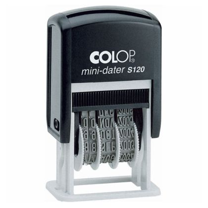 Датник правоъгълен Colop S120 10x25 mm черен