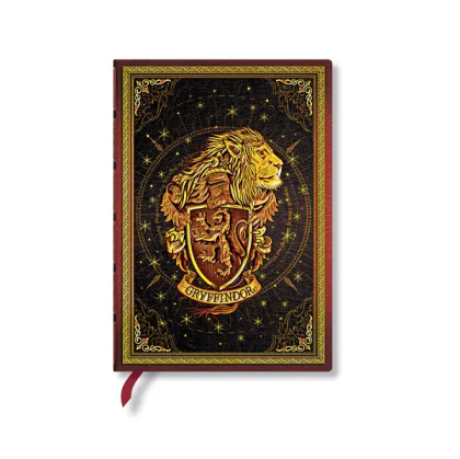 Paperblanks Тефтер Gryffindor, Midi, нелиниран, твърда корица, 72 листа