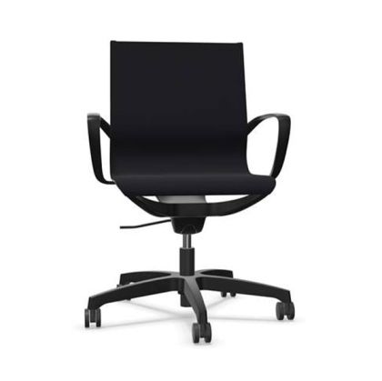 Ергономичен стол Rim Zero ZG 1352, меш, пластмасова основа, черен