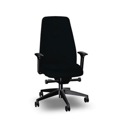 Ергономичен стол Interstuhl Every EV117, текстил, Synchronous механизъм, полиамидна основа, черен