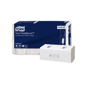 Кърпи за ръце Tork Peakserve H5, еднопластови, 410 къса, 12 броя, 20.1 х 22.5 cm