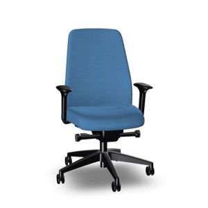 Ергономичен стол Interstuhl Every EV116, текстил, Synchronous механизъм, полиамидна основа, светлосин