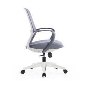 Офис стол RFG Egg W, дамаска и меш, полиамидна основа, до 130 kg, сив