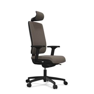 Ергономичен стол Rim Flexi FX 1114, текстил, Synchronous ST1 механизъм, до 120 kg, сив