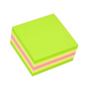 Stick'n Самозалепващи се листчета, 51 x 51 mm, неонови, 4 цвята, 250 листа