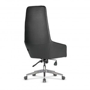 Директорски стол RFG Kara 20 HB, екокожа, Synchronous механизъм, до 120 kg, черен