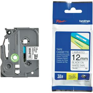 Лента Brother TZЕ231, 12 mm, черен печат върху бяла лента